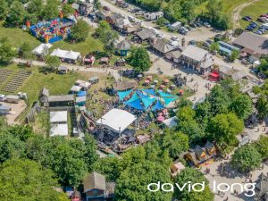 Aerial photo of the ohio celtic fest
